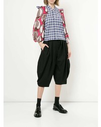Comme Des Garçons Vintage Flared Pleated Cropped Trousers