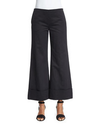 Creatures of the Wind Flat Front Cuffed Wide Leg Cropped Pants