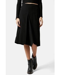 Topshop Pleated Satin Culottes