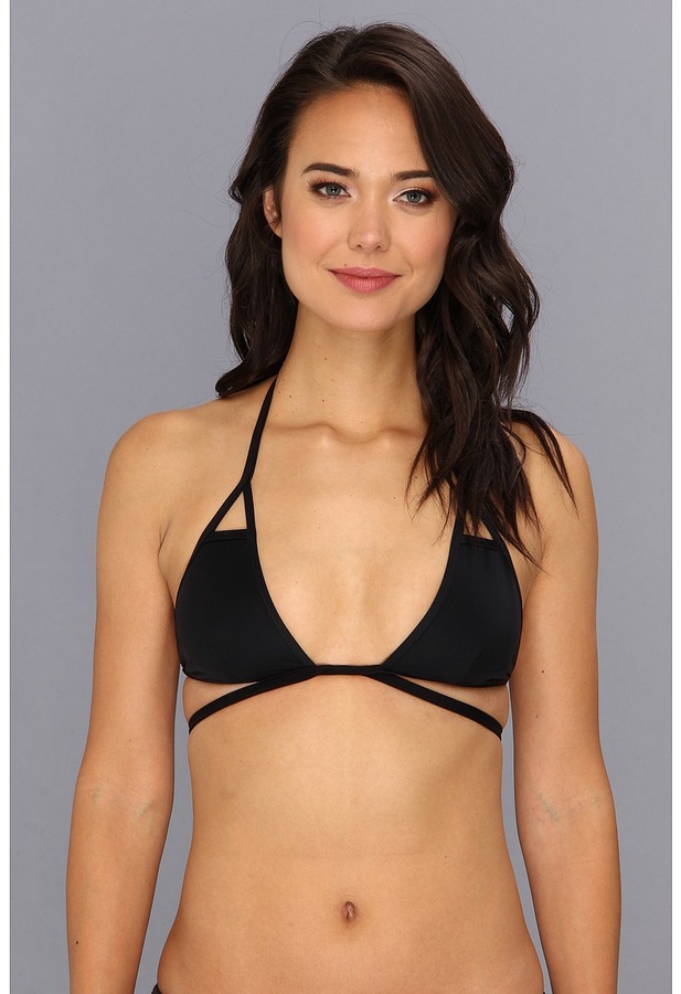 vitamin a serra keyhole wrap bikini top