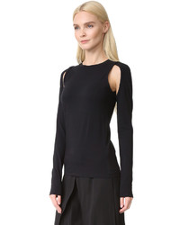 DKNY Knit Top With Cutouts