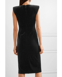 Christopher Kane Crystal Embellished Velvet Midi Dress