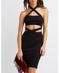 Charlotte Russe Halter Cut Out Bodycon Dress
