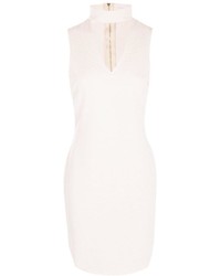 Boohoo Khloe Cut Out Front Textured Bodycon Dress