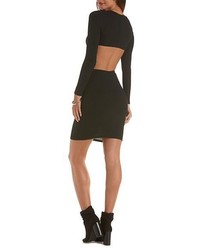 Charlotte Russe Knotted Waist Cut Out Bodycon Dress