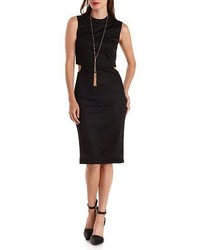 Charlotte Russe Layered Cut Out Bodycon Dress
