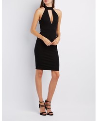 Charlotte Russe Mock Neck Cut Out Bodycon Dress