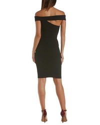Charlotte Russe Off The Shoulder Cut Out Bodycon Dress