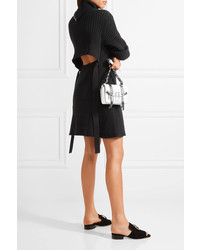 Proenza Schouler Cutout Ribbed Wool Blend Dress Black