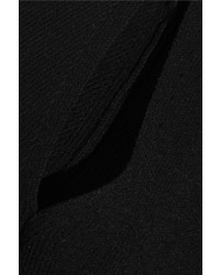 MCQ Alexander Ueen Cropped Cutout Stretch Knit Top Black