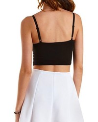 Charlotte Russe Caged Cut Out Bustier Top