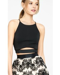 Cutout Cropped Cami With Elastic Trim