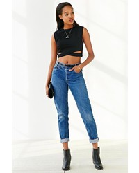 Silence & Noise Silence Noise Cross Banded Cropped Top
