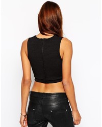 Asos Tall Structured Crepe Top With Cut Out