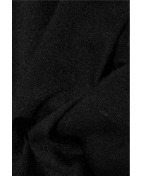 Facetasm Cutout Asymmetric Cotton Dress Black