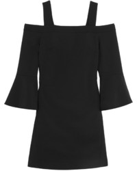 Tibi Cutout Faille Mini Dress Black