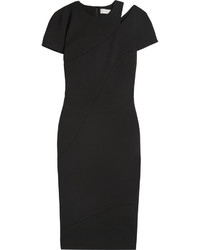 Victoria Beckham Cutout Stretch Cotton Blend Dress Black
