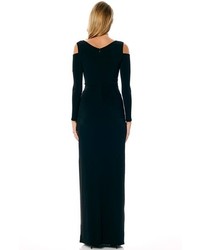 Laundry by Shelli Segal Cold Shoulder Jersey Gown