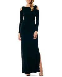 Laundry by Shelli Segal Cold Shoulder Jersey Gown