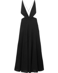 Givenchy Cutout Halterneck Wool Crepe Gown