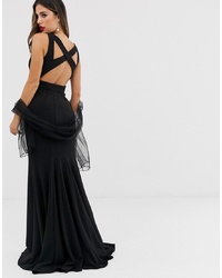 Jovani Maxi Dress With Cut Out Detail