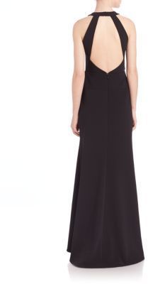 BCBGMAXAZRIA Salome Cutout Halter Gown 83 Saks Fifth Avenue