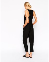 Asos Collection Jumpsuit With Banded Cut Out Sides