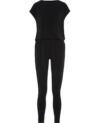 By Malene Birger Emin Cutout Stretch Crepe Jumpsuit Black