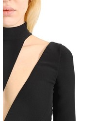 Versace Cutout Silk Turtleneck Jumpsuit
