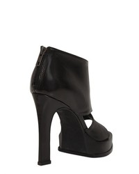 Ann Demeulemeester 115mm Leather Open Toe Ankle Boots