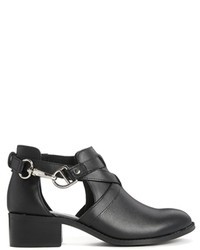 Asos Collection Apollo Leather Cut Out Ankle Boots