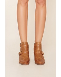Forever 21 Buckled Ankle Booties
