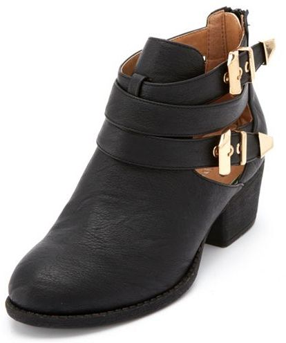 charlotte russe black ankle boots