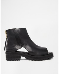 Asos Collection Abs Leather Ankle Boots