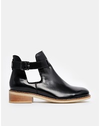 Asos Collection Arkin Cut Out Leather Ankle Boots