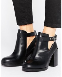 Pull&Bear Cut Out Heeled Ankle Boot
