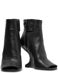Rick Owens Cutout Leather Ankle Boots
