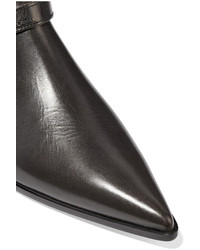 Maison Margiela Cutout Leather Ankle Boots