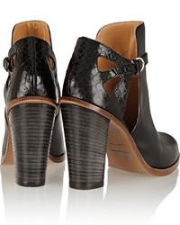 MM6 MAISON MARGIELA Cutout Leather Ankle Boots