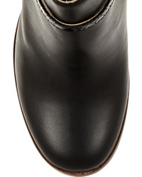 MM6 MAISON MARGIELA Cutout Leather Ankle Boots