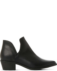 Steve Madden Cutout Leather Ankle Boots