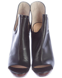 Jerome C. Rousseau Cutout Peep Toe Ankle Boots