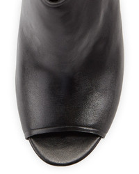 Cole Haan District Ii Cutout Leather Peep Toe Bootie Black