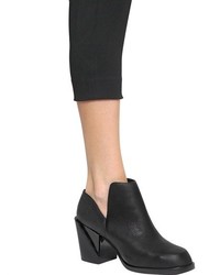 DKNY 70mm Pan Tumbled Leather Ankle Boots