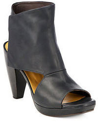 Coclico Farlen Leather Peep Toe Booties