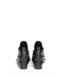 3.1 Phillip Lim Ferdinand Cutout Leather Ankle Boots