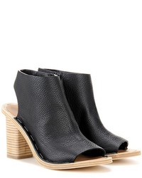Balenciaga Leather Cut Out Ankle Boots