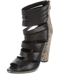 Rebecca Minkoff Leather Cutout Ankle Boots