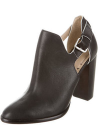 Elizabeth and James Leather Cutout Booties