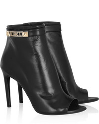 Proenza Schouler Leather Peep Toe Ankle Boots